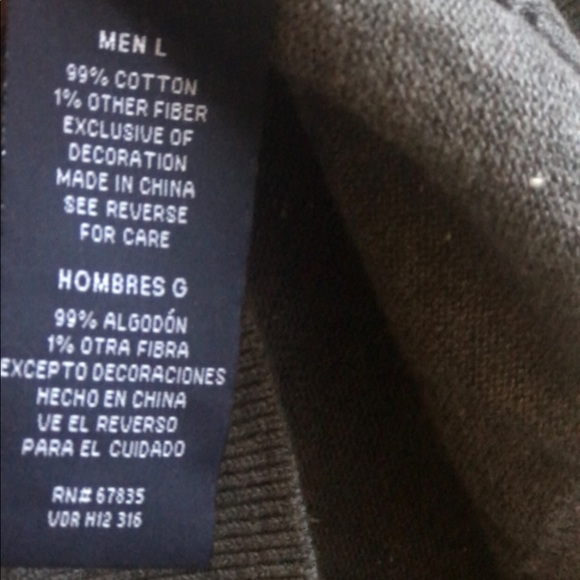 Nautical Men’s Gray Sweater, Size L - Picture 7 of 7